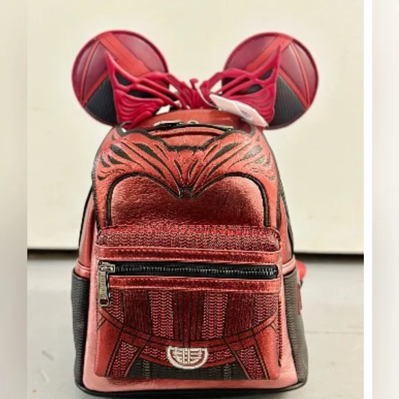 Disney\'s Scarlet witch set Disney\'s loungefly mini back pack and Minnie ears new EXCLUSIVE DROP: Loungefly Scarlet Witch Mini Backpack - 8/26  main image 2